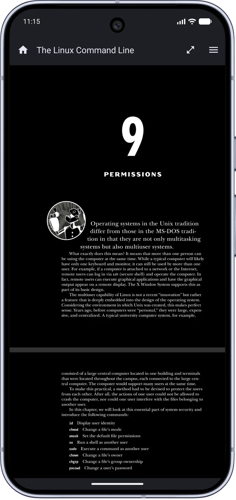 MJ PDF 3.1.0 displaying a PDF in dark mode on Android
